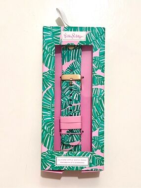 Lilly Pulitzer Apple Watch Band Lets Go Bananas Fits 38/40/42/44mm Silicone New